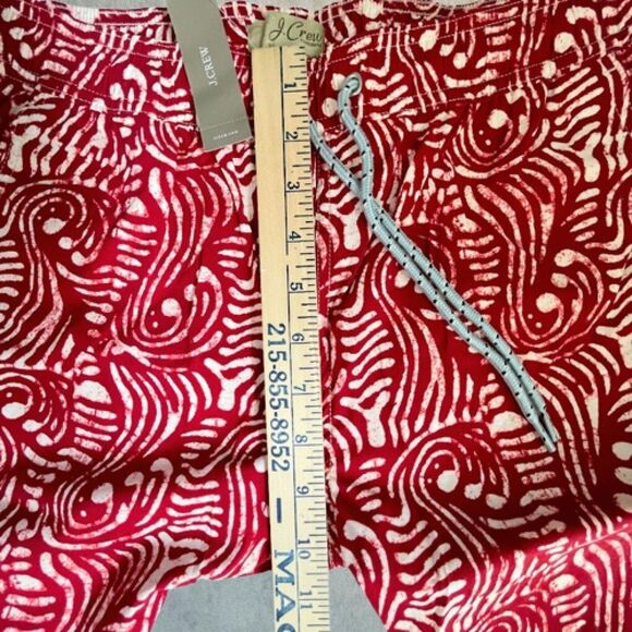 J.Crew Swim Trunks Mens Size S Red Board Shorts Mesh Lined Beach Swimwear NEW! - Picture 13 of 14